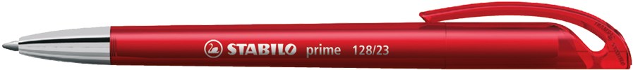 STABILO prime Kugelschreiber, transparent rot