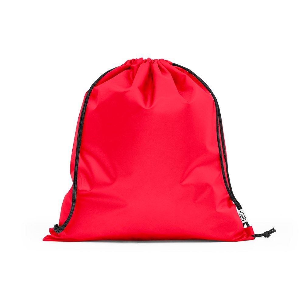 PEMBA. Turnbeutel aus 190T Polyester aus recyceltem (100% rPET) - Rot