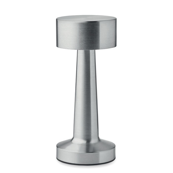 HIERLUZ - USB-Tischlampe Metall - Mattsilber