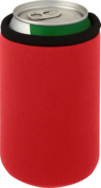 Dosenmanschette Vrie aus recyceltem Neopren mit Werbeanbringung-Rot