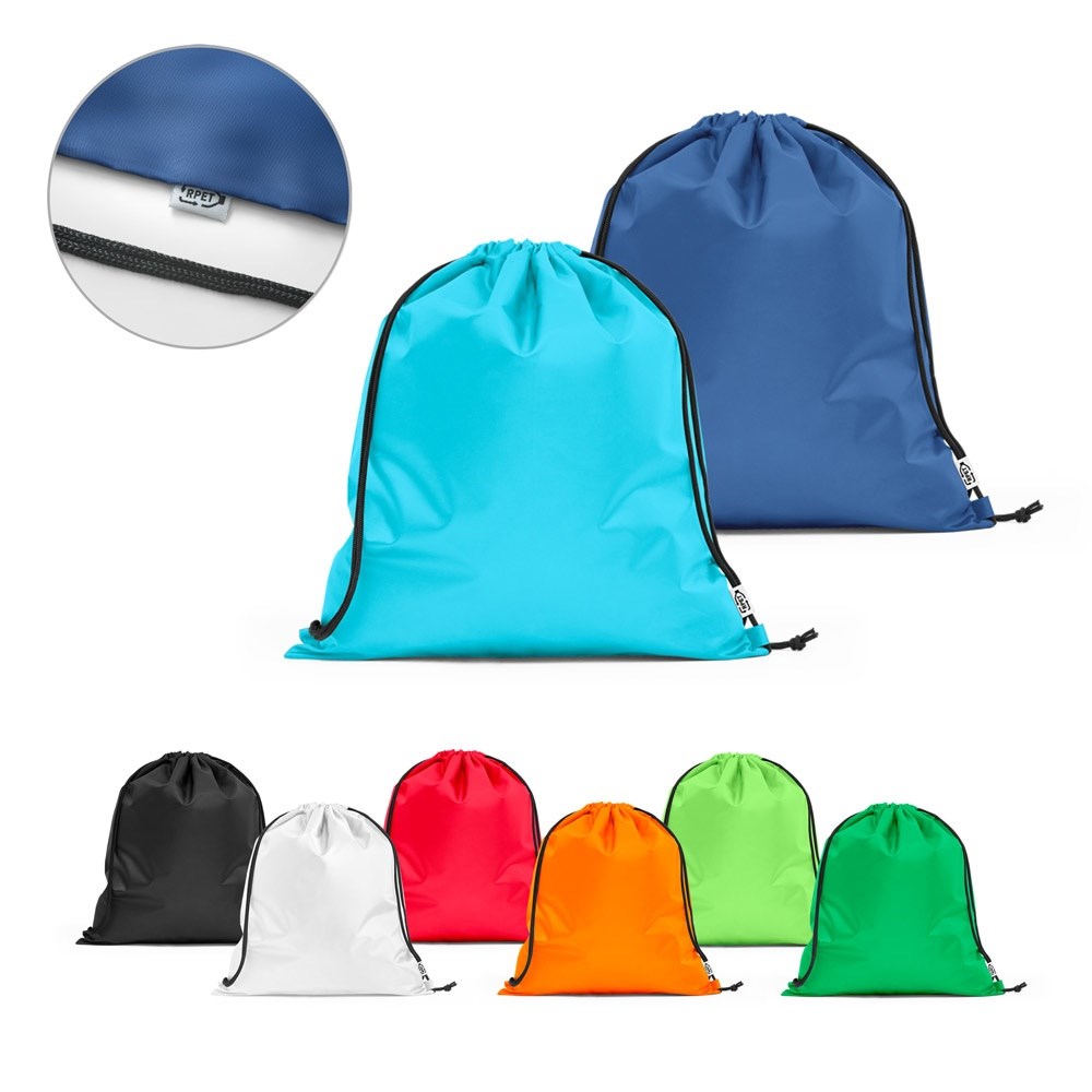 PEMBA. Turnbeutel aus 190T Polyester aus recyceltem (100% rPET)
