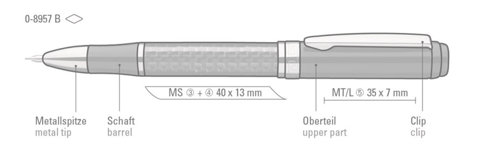 CARBON B, schwarz