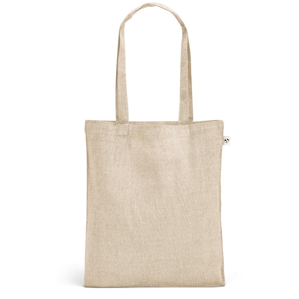 RYNEK. Tragetasche aus recycelter Baumwolle (70%), polyester (30% rPET) (140 g/m²) - Natur