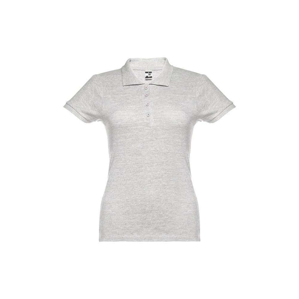 THC EVE. Damen Poloshirt - Weiss melliert